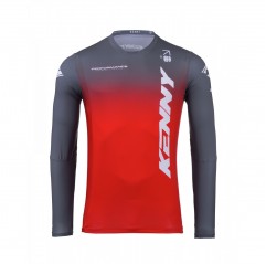 KENNY RACING 2025 KOSZULKA CROSS/ENDURO MODEL PERFORMANCE GRADIENT RED KOLOR CZERWONY/SZARY/BIAŁY ROZMIAR XXL