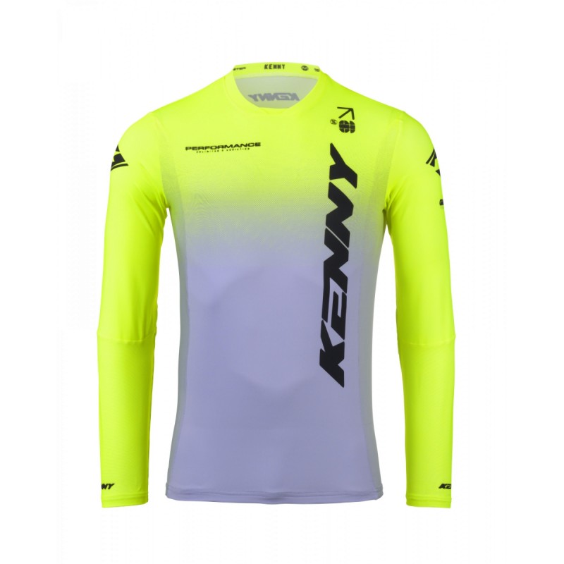 KENNY RACING 2025 KOSZULKA CROSS/ENDURO MODEL PERFORMANCE GRADIENT GREY/NEON YELLOW KOLOR SZARY/ŻÓŁTY FLUO/CZARNY ROZMIAR XXXL