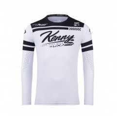KENNY RACING 2025 KOSZULKA CROSS/ENDURO MODEL TRACK DIRT WHITE KOLOR BIAŁY/CZARNY ROZMIAR XL