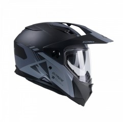 KENNY RACING 2025 KASK DUAL ADVENTURE MODEL EXTREME GRAPHIC BLACK/GREY MATT KOLOR CZARNY/SZARY ROZMIAR XS (53 - 54 CM)