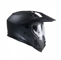 KENNY RACING 2025 KASK DUAL ADVENTURE MODEL EXTREME SOLID MATT BLACK KOLOR CZARNY ROZMIAR S (55 - 56 CM)