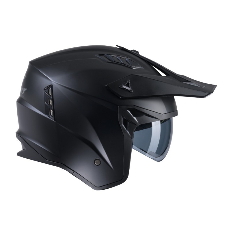 KENNY RACING 2025 KASK OTWARTY JET MODEL MILES SOLID MATT BLACK KOLOR CZARNY ROZMIAR S ( 55 - 56 CM )