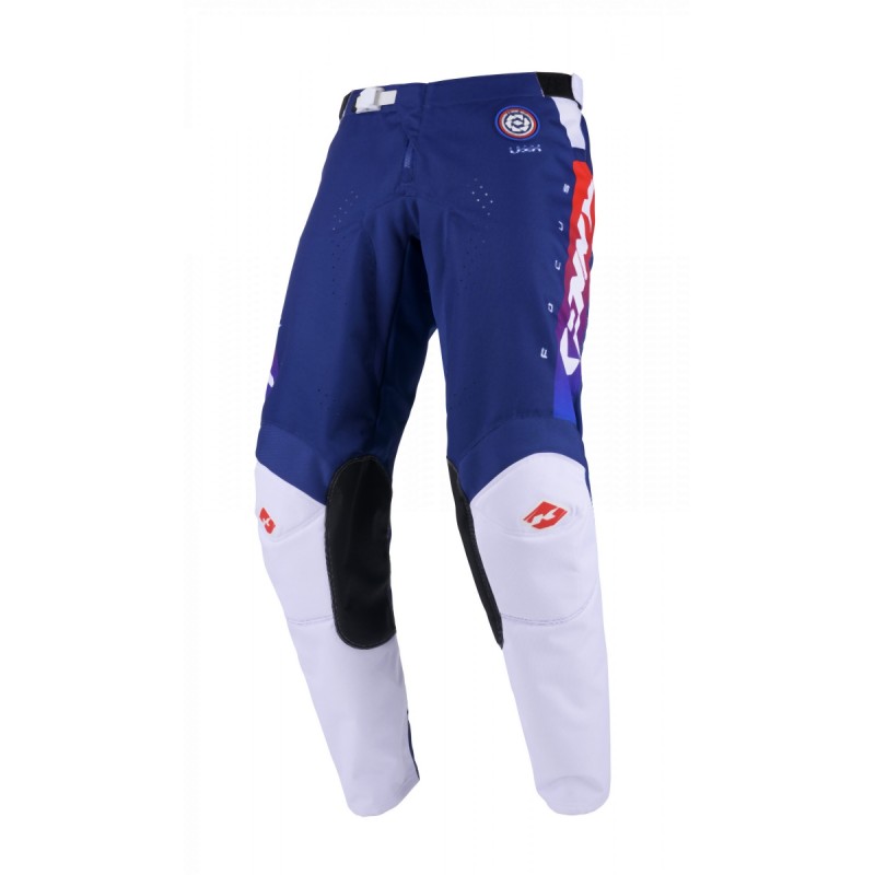 KENNY RACING 2025 SPODNIE CROSS/ENDURO MODEL TRACK FOCUS PATRIOT KOLOR NIEBIESKI/CZERWONY/BIAŁY ROZMIAR 40
