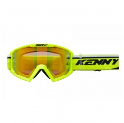 KENNY RACING 2025 GOGLE MODEL TRACK+ NEON YELLOW - RED LENS - KOLOR ŻÓŁTY FLUO/CZARNY SZYBKA CZERWONE LUSTRO