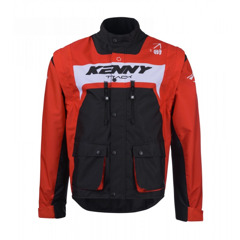 KENNY RACING 2025 KURTKA ADVENTURE/ENDURO MODEL TRACK RED KOLOR CZARNY/CZERWONY/BIAŁY ROZMIAR M