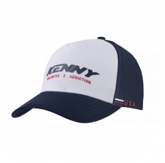 KENNY RACING 2025 CZAPKA Z DASZKIEM MODEL DREAM KOLOR BIAŁY/NIEBIESKI