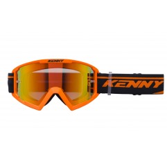 KENNY RACING 2025 GOGLE MODEL TRACK+ KID / JUNIOR / DZIECIĘCE ORANGE - RED LENS - KOLOR POMARAŃCZOWY/CZARNY SZYBKA CZERWONE LUST