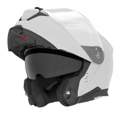 NOX FLIP-UP HELMET NOX KASK SZCZĘKOWY (FLIP-UP) Z BLENDĄ N967 SOLID KOLOR BIAŁY POŁYSK ROZMIAR XS