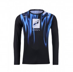 KENNY RACING 2025 KOSZULKA CROSS/ENDURO MODEL TRACK RAW SMOKE KOLOR CZARNY/NIEBIESKI/BIAŁY ROZMIAR L