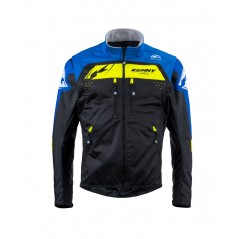 KENNY RACING 2025 KURTKA ADVENTURE/ENDURO MODEL SOFTSHELL BLUE KOLOR CZARNY/NIEBIESKI/ŻÓŁTY ROZMIAR XXXL