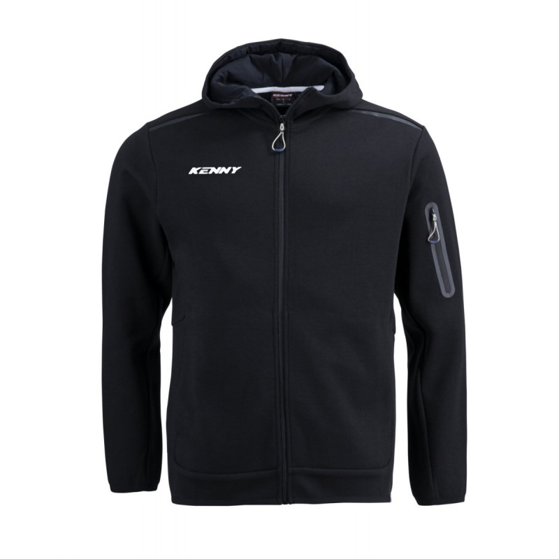 KENNY RACING 2025 BLUZA Z KAPTUREM MODEL CORE BLACK KOLOR CZARNY ROZMIAR XL