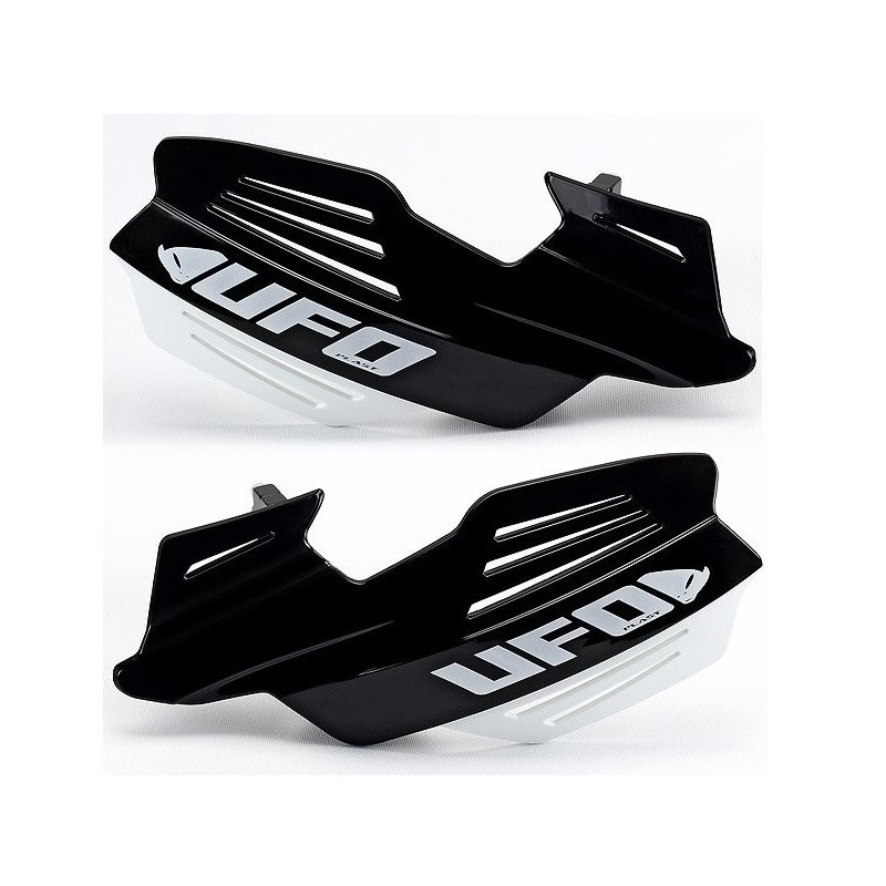 UFO OSŁONY RĄK (HANDBARY) VULCAN KOLOR CZARNY/BIAŁY (Z MOCOWANIAMI)