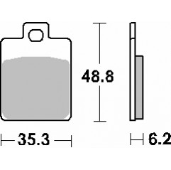 SBS WYPRZEDAŻ KLOCKI HAMULCOWE KH260 STREET CERAMIC KOLOR CZARNY GILERA 50/125/180/200 RUNNER, PEUGOT 50/125/150 TWEET, PIAGGIO 
