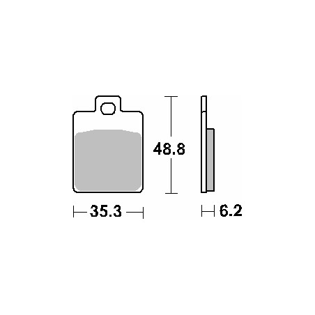 SBS WYPRZEDAŻ KLOCKI HAMULCOWE KH260 STREET CERAMIC KOLOR CZARNY GILERA 50/125/180/200 RUNNER, PEUGOT 50/125/150 TWEET, PIAGGIO 