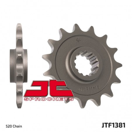 JT ZĘBATKA PRZEDNIA 2042 15 HONDA CB 500F/X '13-'15, CBR 500R '13-'16, NC 700 '12-'14, CT/CTX 700 14 (JTF1381.15)* (JTF1373.15) 