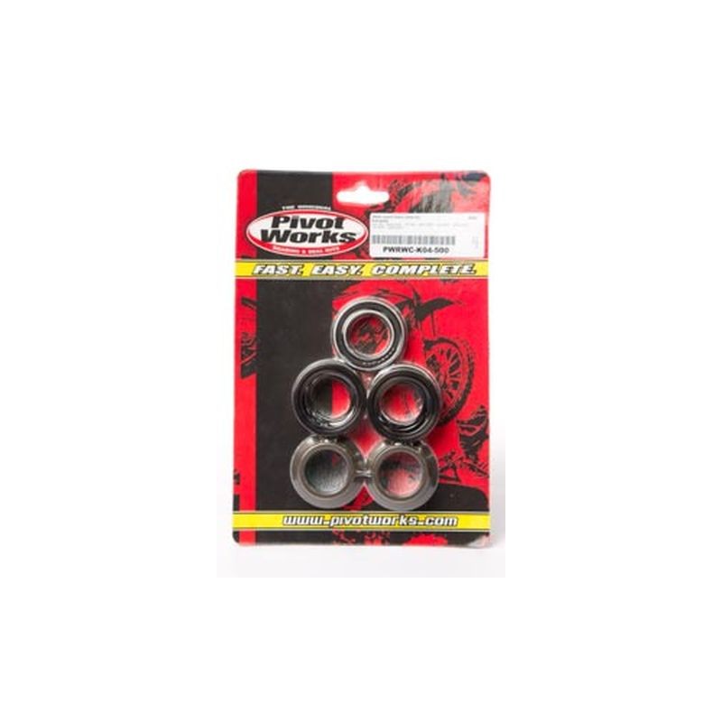 PIVOT WORKS ZESTAW ŁOŻYSK Z TULEJKAMI WODOSZCZELNYMI KOŁA TYLNEGO KAWASAKI KX125 03-05/ KX 250 03-07/ KX450F/ KX250F 04-07