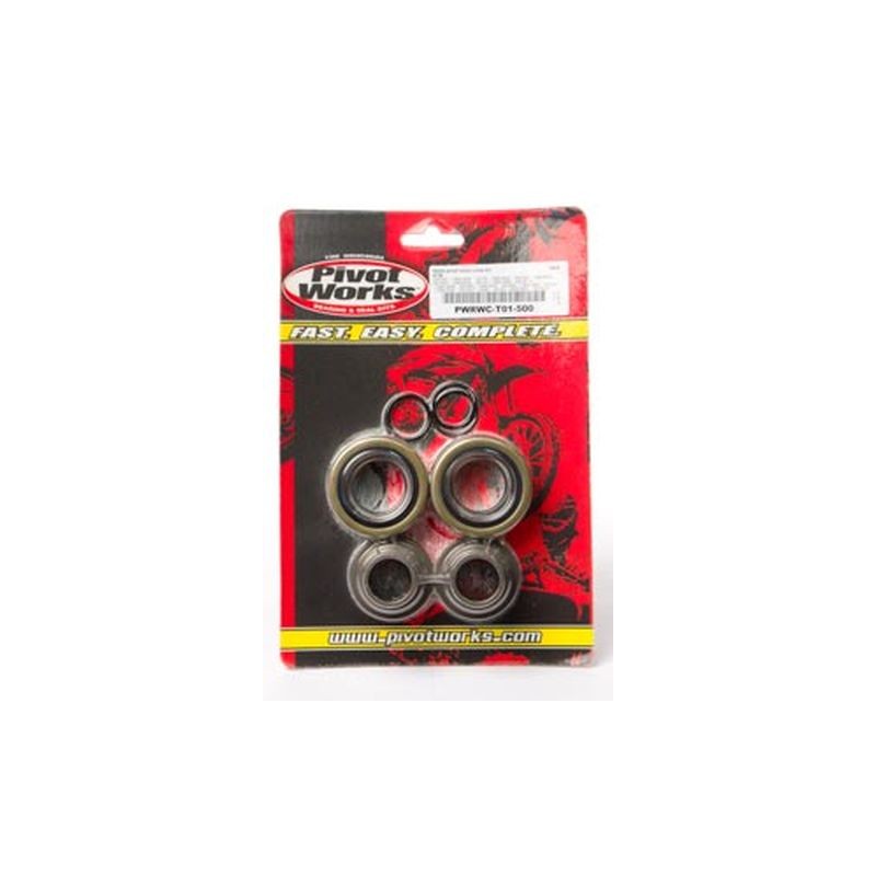PIVOT WORKS ZESTAW ŁOŻYSK Z TULEJKAMI WODOSZCZELNYMI KOŁA TYLNEGO KTM 200/250/300/380/400/450 EXC,MCX-250 SX-F