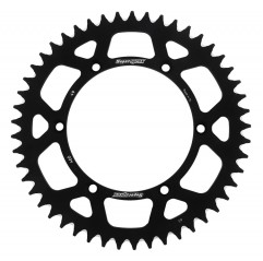 SUPERSPROX ZĘBATKA TYLNA ALUMINIOWA 7075-T6 (ERGAL) 489 49 KAWASAKI KX/KXF 84-18 (JTR460.49) KOLOR CZARNY