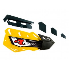 RACETECH PLASTIKI ZAMIENNE DO OSŁON RĄK (HANDBARÓW) FLX / ALU / ATV KOLOR ŻÓŁTY