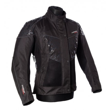 ROLEFF (2021) KURTKA DAMSKA TEKSTYLNA KRÓTKA Z MEMBRANĄ (3W1) MODEL MESSINA (RO1503) KOLOR CZARNY ROZMIAR XS