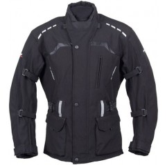 ROLEFF (2021) KURTKA TEKSTYLNA DŁUGA SOFTSHELL MODEL RO1512 (3W1) KOLOR CZARNY ROZMIAR 3XL