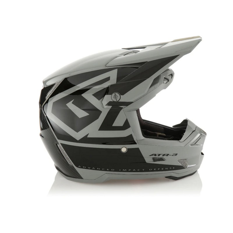 6D HELMETS KASK CROSS/ENDURO MODEL ATR-3 HEX GLOSS BLACK KOLOR CZARNY/SZARY ROZMIAR M ( 57 - 58 CM )