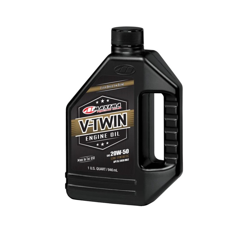 MAXIMA NOWY TOWAR OLEJ SILNIKOWY PÓŁSYNTETYCZNY V-TWIN SYNTHETIC BLEND 20W50 1 LITR (12) (AKC)