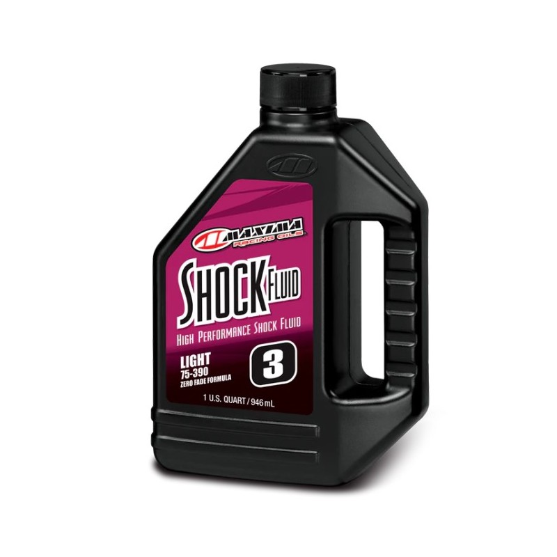 MAXIMA NOWY TOWAR OLEJ DO CENTRALNEGO AMORTYZATORA RACING SHOCK FLUID LIGHT 75/390 3WT 946 ML (1 LITR) (12) (AKC)