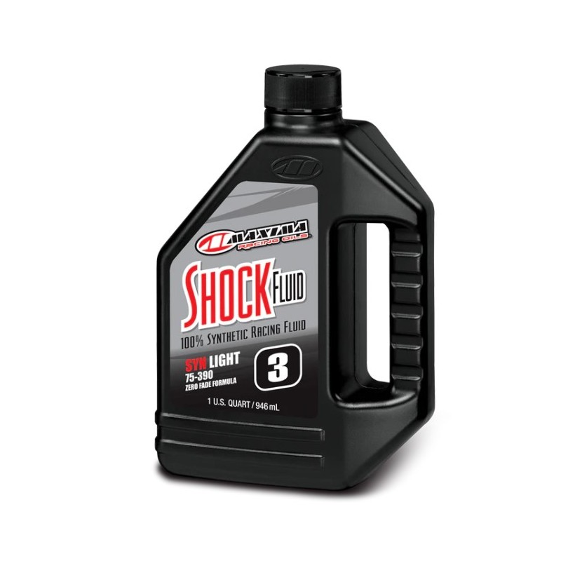 MAXIMA NOWY TOWAR OLEJ DO CENTRALNEGO AMORTYZATORA SYNTHETIC RACING SHOCK FLUID LIGHT 3WT 946 ML (1 LITR) (12) (AKC)