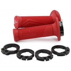 DOMINO MANETKI (GRIPY) OFF ROAD D-LOCK (Z ADAPTERAMI ROLGAZU - KTM, HUSQVARNA, GASGAS, HONDA, KAWASAKI, SUZUKI, YAMAHA) KOLOR CZ