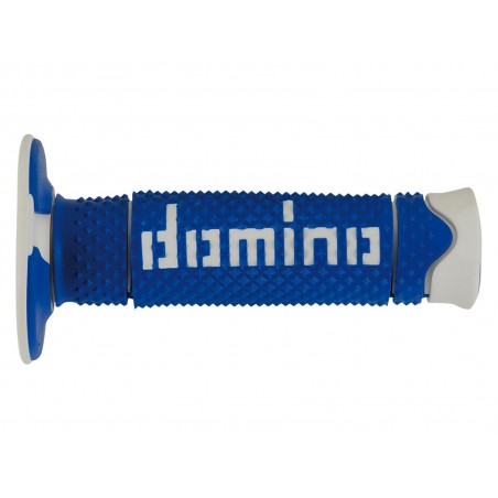 DOMINO MANETKI (GRIPY) OFF ROAD PYRAMID (A260) DWUSKŁADNIKOWE KOLOR NIEBIESKI/BIAŁY