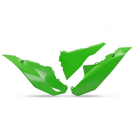 UFO BOCZKI TYLNE KAWASAKI KXF 450 '24, KOLOR ZIELONY