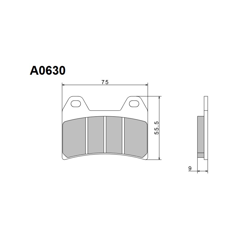 NISSIN 2024/10 KLOCKI HAMULCOWE KH244 PREMIUM SEMI-METALLIC (SPIEK METALICZNY) (ECE R90) (MADE IN JAPAN)