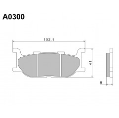 NISSIN 2024/10 KLOCKI HAMULCOWE KH179 PREMIUM SEMI-METALLIC (SPIEK METALICZNY) (ECE R90) (MADE IN JAPAN)