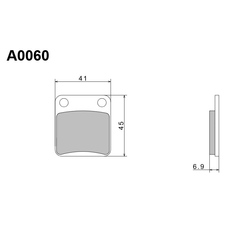 NISSIN 2024/10 KLOCKI HAMULCOWE KH54 / KH257 PREMIUM SEMI-METALLIC (SPIEK METALICZNY) (ECE R90) (MADE IN JAPAN)