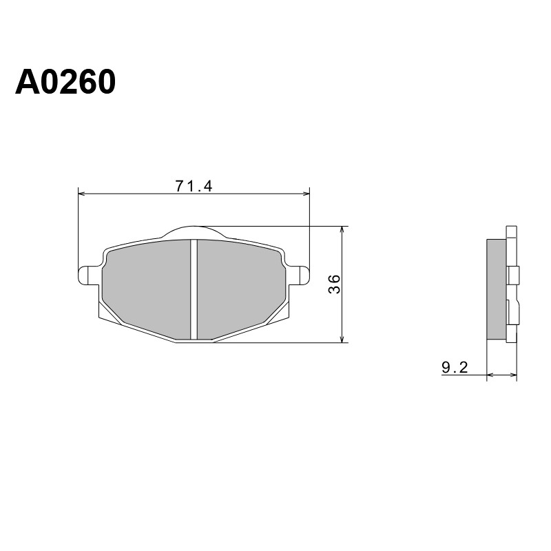 NISSIN 2024/10 KLOCKI HAMULCOWE KH101 PREMIUM SEMI-METALLIC (SPIEK METALICZNY) (ECE R90) (MADE IN JAPAN)