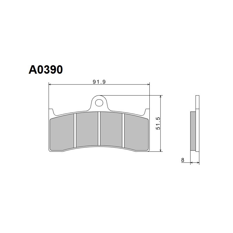 NISSIN 2024/10 KLOCKI HAMULCOWE KH424 PREMIUM SEMI-METALLIC (SPIEK METALICZNY) (ECE R90) (MADE IN JAPAN)