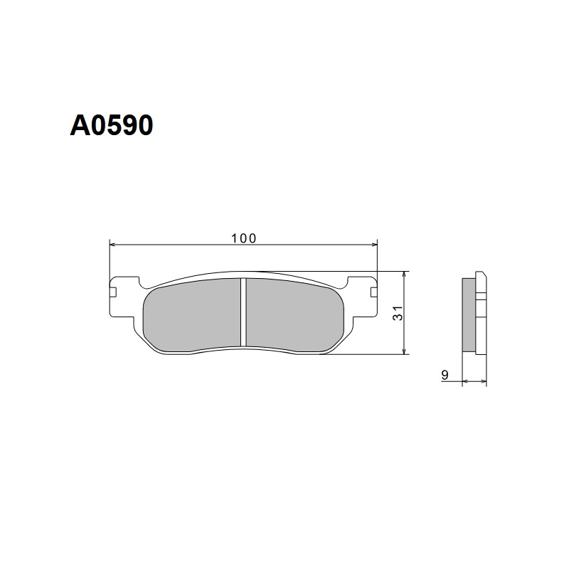 NISSIN 2024/10 KLOCKI HAMULCOWE KH275 PREMIUM SEMI-METALLIC (SPIEK METALICZNY) (ECE R90) (MADE IN JAPAN)