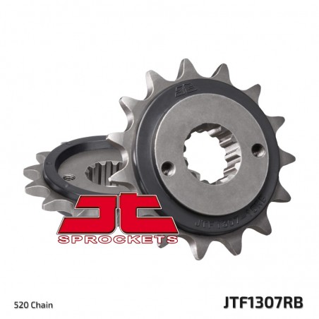 JT ZĘBATKA PRZEDNIA 2093 15 Z GUMĄ KAWASAKI ZX6R '03-'06 (JTF1307.15RB)* (ŁAŃC. 520)