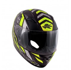 KAPPA 2024/12 KASK KJ04 EVO PROX JUNIOR INTEGRALNY FULLFACE KOLOR / CZARNY / ŻÓŁTY FLUO MATT ROZMIAR 50 / M (HOMOLOGACJA ECE 22R