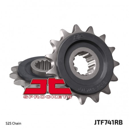 JT ZĘBATKA PRZEDNIA 2114 15 Z GUMĄ DUCATI 749 '03-'06 (JTF741.15RB)* (ŁAŃC. 525)