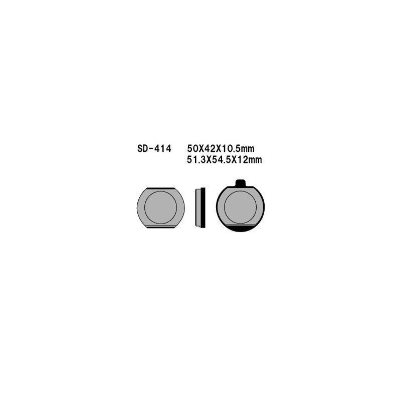 VESRAH KLOCKI HAMULCOWE KH33 PÓŁMETALICZNE KAWASAKI Z400/650/750/1000, KZ900 76-77
