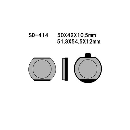 VESRAH KLOCKI HAMULCOWE KH33 PÓŁMETALICZNE KAWASAKI Z400/650/750/1000, KZ900 76-77