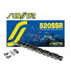 SUNSTAR ŁAŃCUCH 520SSR-110N (520V) DO 400 CCM (O RING) KOLOR NATURALNY