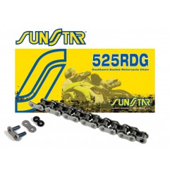 SUNSTAR ŁAŃCUCH 525RDG-114N (525VX) DO 900 CCM (DG RING) KOLOR NATURALNY