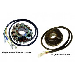 ELECTREX UZWOJENIE ALTERNATORA STATOR ZE ŚWIATŁAMI KTM 400/600/620 '83-'99(LC4), HUSABERG DO '99, HUSQVARNA TE410/510