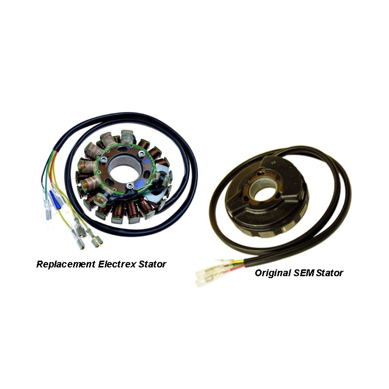 ELECTREX UZWOJENIE ALTERNATORA STATOR ZE ŚWIATŁAMI KTM 400/600/620 '83-'99(LC4), HUSABERG DO '99, HUSQVARNA TE410/510