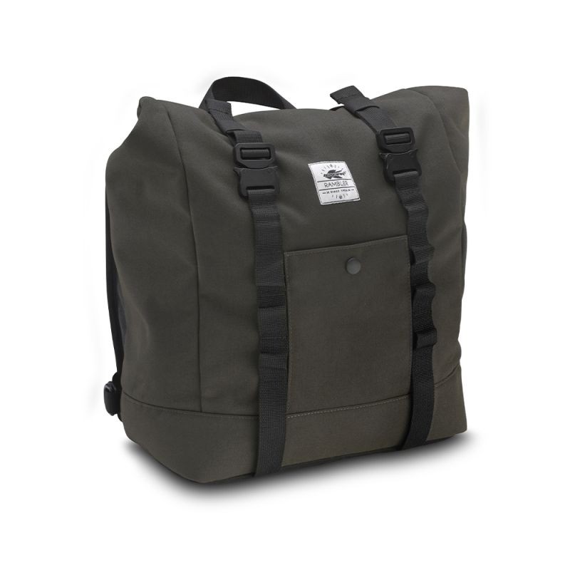 KAPPA 2025/01 TORBA BOCZNA / SAKWA ( PLECAK ) 17L (CAFE RACER RAMBLER) (WYS. 40 X SZER. 28 X GŁ. 15CM) KOLOR OLIWKOWY CIEMNY