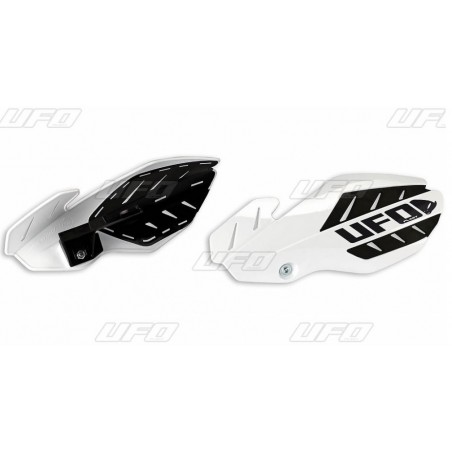 UFO OSŁONY RĄK (HANDBARY) FLAME SUZUKI RMZ 250/450 '12-'17 KOLOR BIAŁY/CZARNY (Z MOCOWANIAMI) - PROMOCJA - STD CENA 149,50