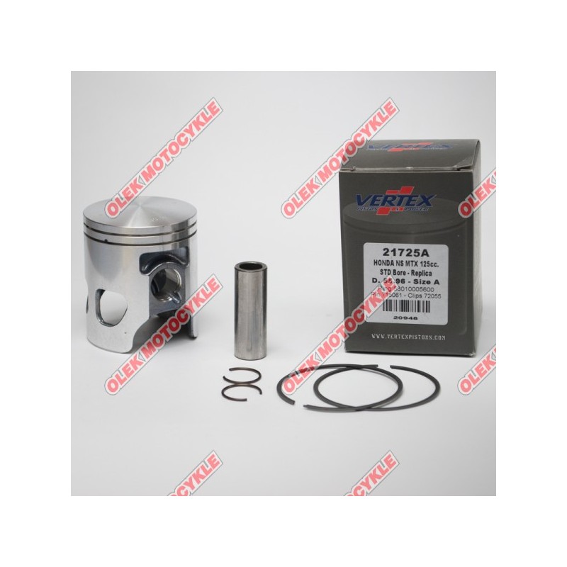 VERTEX TŁOK HONDA MTX 125R, NS 125 (55,96MM) (PIERŚCIENIE 53010005600 x 2 SZT.)